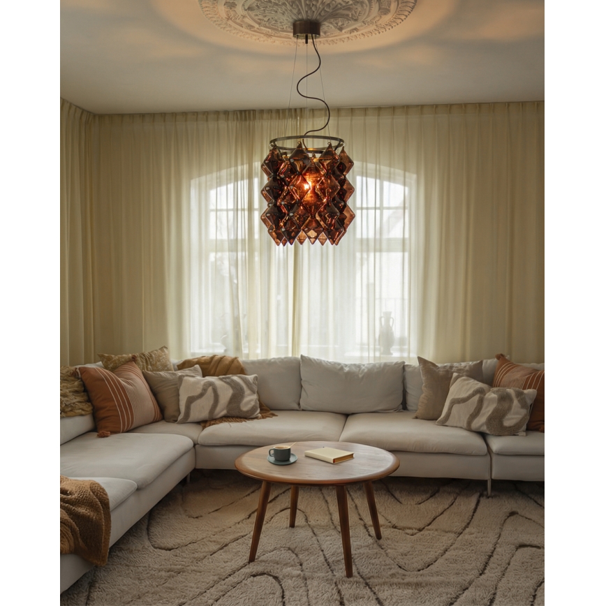 ByRydens - Lámpara colgante con cable GEMMA 1xE27/5W/230V