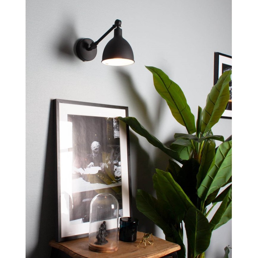 ByRydens - Aplique BAZAR MINI 1xE27/5W/230V negro