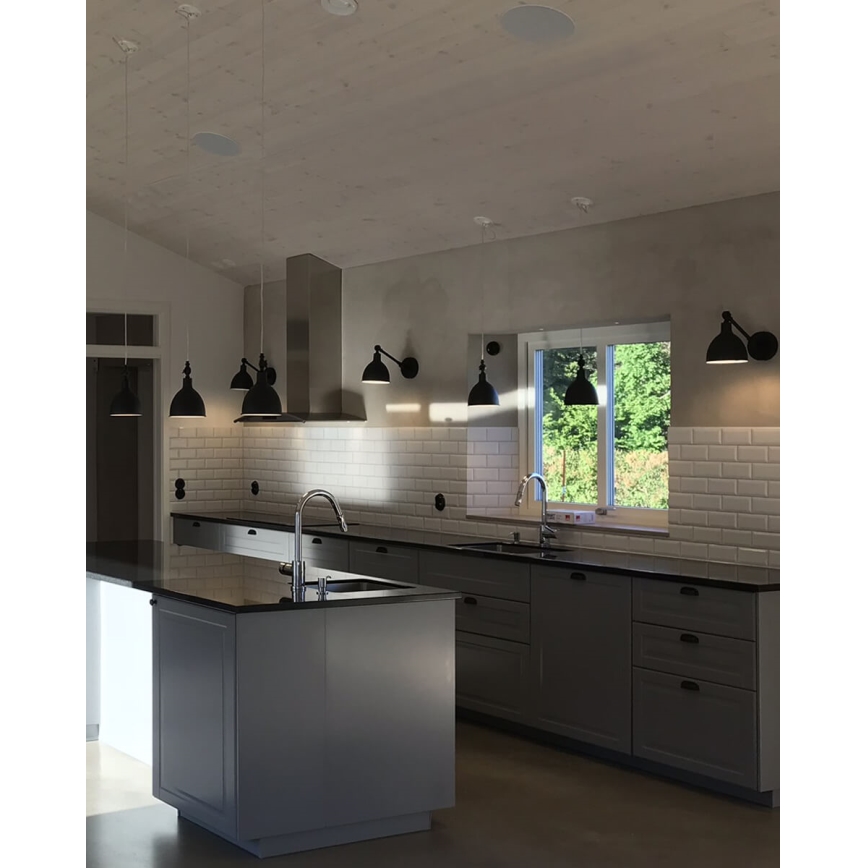 ByRydens - Aplique BAZAR MINI 1xE27/5W/230V negro