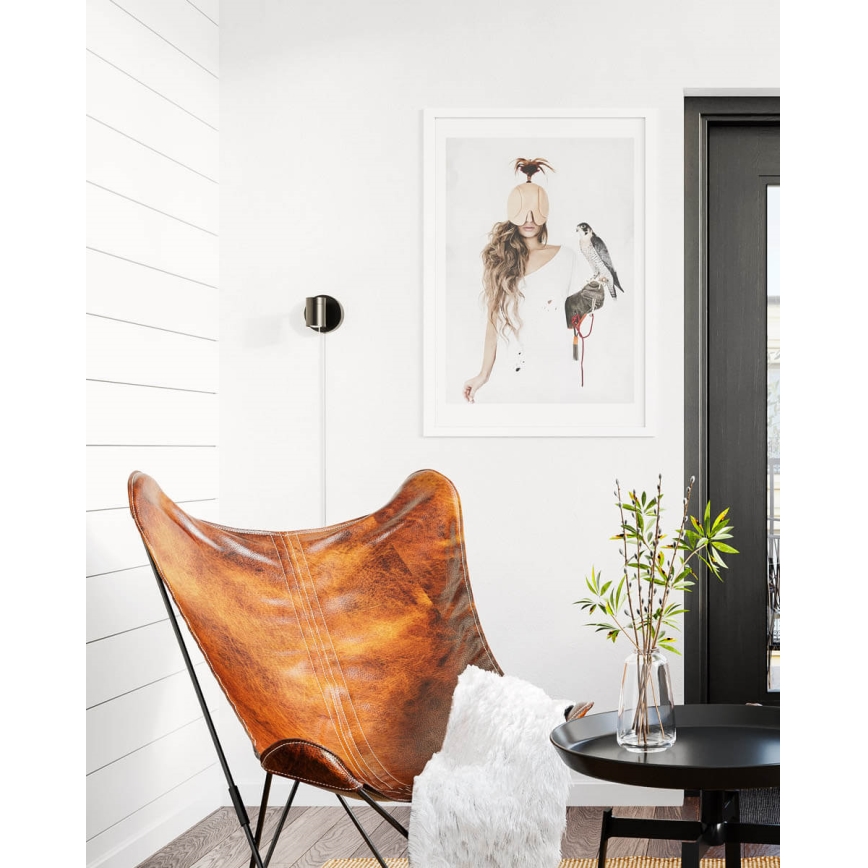 ByRydens - Foco de pared regulable CORRECT 1xGU10/7W/230V negro
