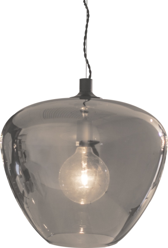 ByRydens - Lámpara colgante BELLISSIMO 1xE27/8W/230V ahumado/negro diá. 40 cm