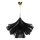 ByRydens - Lámpara colgante con cable JULIETTE 1xE27/8W/230V negra