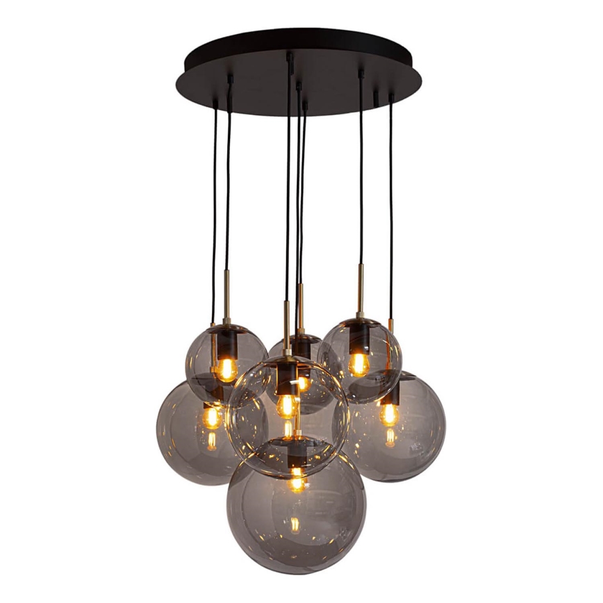 ByRydens - Lámpara colgante con cable LAURA 7xE27/8W/230V