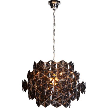 ByRydens - Lámpara colgante con cadena MONARQUE MINI 3xE14/8W/230V negra