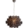 ByRydens - Lámpara colgante con cadena MONARQUE MINI 3xE14/8W/230V negra