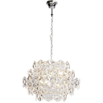 ByRydens - Lámpara colgante con cadena MONARQUE MINI 3xE14/8W/230V transparente