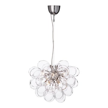 ByRydens - Lámpara colgante GROSS 8xG9/4W/230V transparente diá. 50 cm