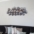 ByRydens - Lámpara colgante GROSS BAR 8xG9/5W/230V ahumado/negro