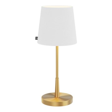 ByRydens - Lámpara de mesa LUMI 1xE27/8W/230V blanca/dorada 48,5 cm