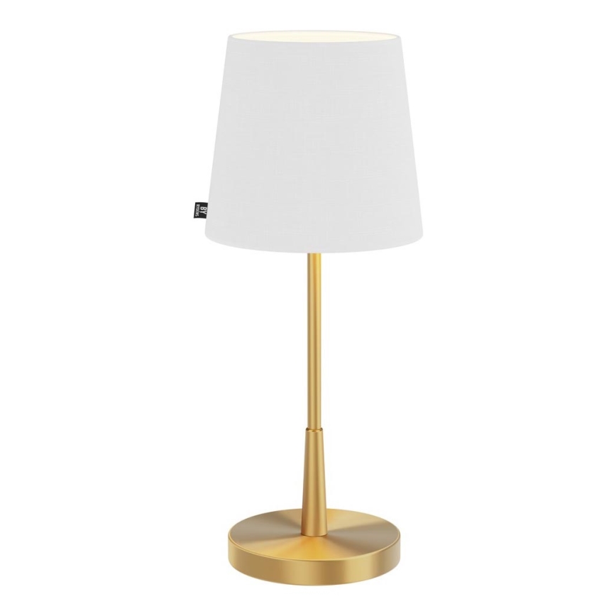 ByRydens - Lámpara de mesa LUMI 1xE27/8W/230V blanca/dorada 48,5 cm