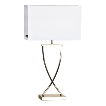 ByRydens - Lámpara de mesa OMEGA 1xE27/5W/230V blanco/latón