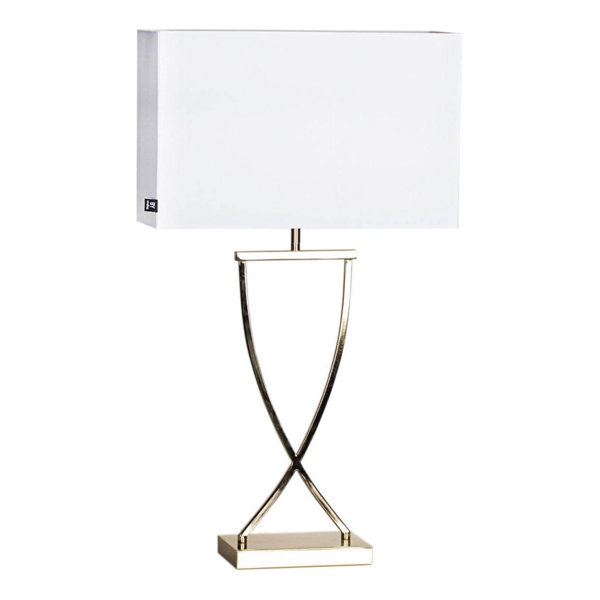 ByRydens - Lámpara de mesa OMEGA 1xE27/5W/230V blanco/latón