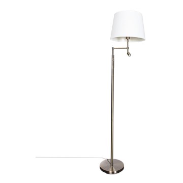 ByRydens - Lámpara de pie LED ORLANDO 1xE27/5W/230V + LED/3W blanca/bronce Ø 36 cm
