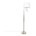 ByRydens - Lámpara de pie LED ORLANDO 1xE27/5W/230V + LED/3W blanca/dorada Ø 36 cm