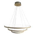 ByRydens - Lámpara LED colgante con cable TRIONE LED/45W/230V beige Ø 80 cm