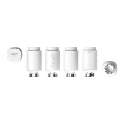 Cabezal termostático inteligente con pantalla LED 2xAA/3V Zigbee