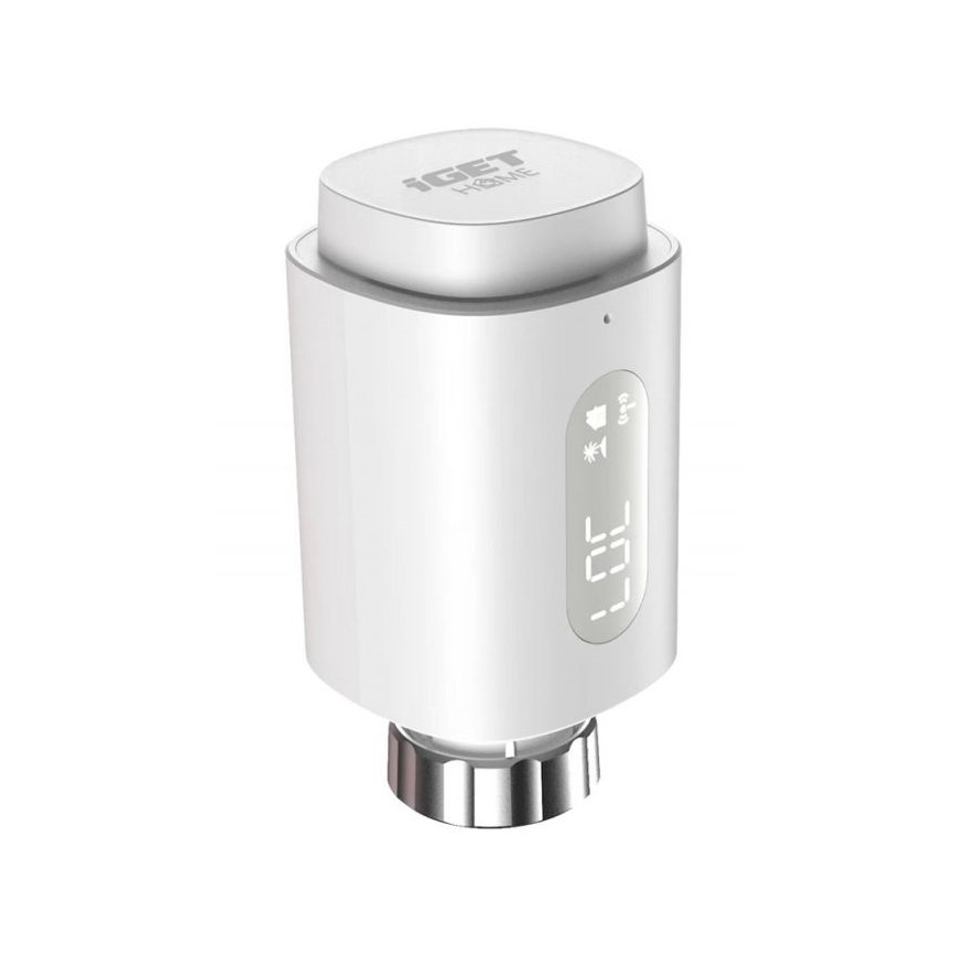 Cabezal termostático inteligente con pantalla LED 2xAA/3V Zigbee