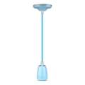 Cable de alimentación 1xE27/60W/230V azul/porcelana