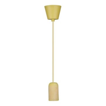 Cable de alimentación 1xE27/60W/230V concreto/amarillo