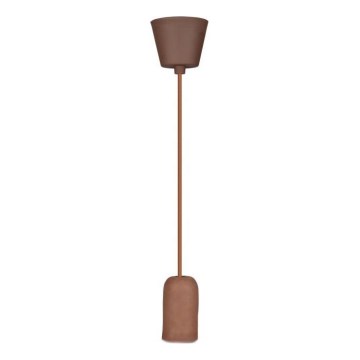 Cable de alimentación 1xE27/60W/230V concreto/marrón