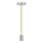 Cable de alimentación 1xE27/60W/230V marrón/cromo brillante