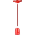 Cable de alimentación 1xE27/60W/230V rojo/porcelana