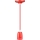 Cable de alimentación 1xE27/60W/230V rojo/porcelana