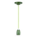 Cable de alimentación 1xE27/60W/230V verde/porcelana