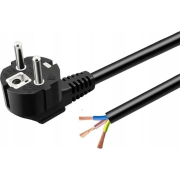 Cable de alimentación de 3 m, 230 V, negro