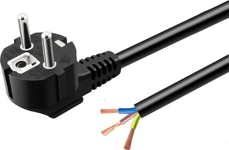 Cable de alimentación de 3 m, 230 V, negro