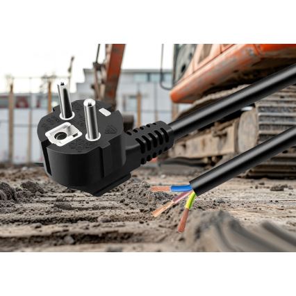 Cable de alimentación de 3 m, 230 V, negro