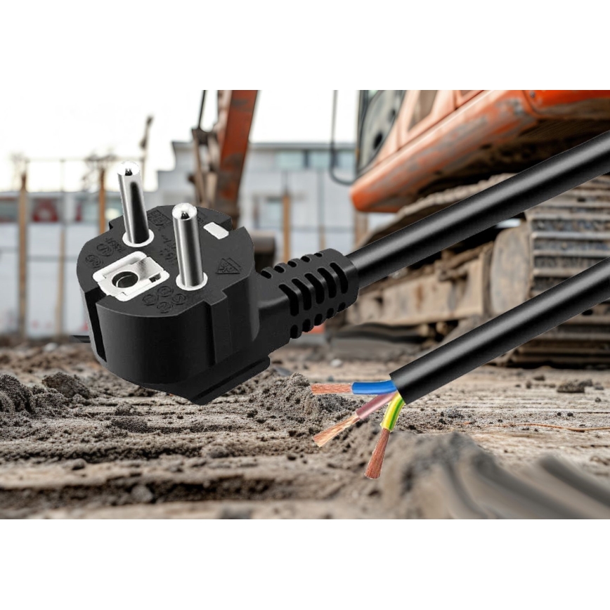 Cable de alimentación de 3 m, 230 V, negro