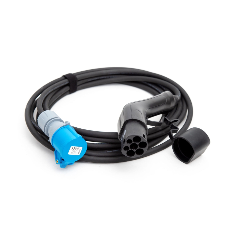 Cable de carga para autocaravanas eléctricas tipo 2 7 m 3,6 kW 16 A
