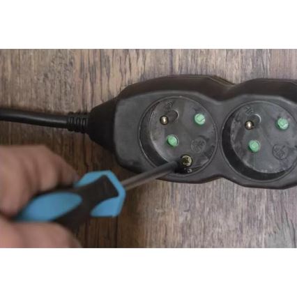 Cable de extensión 3G 5m negro