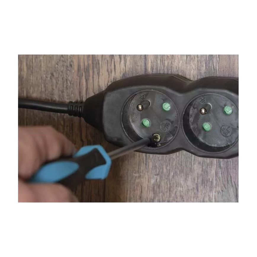 Cable de extensión 3G 5m negro