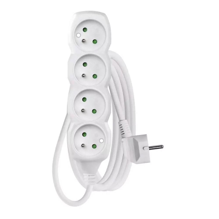 Cable de extensión 4Z 3 m blanco