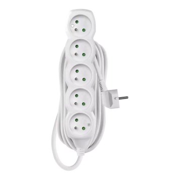 Cable de extensión 5Z 10 m blanco