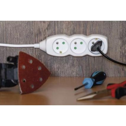 Cable de extensión 5Z 10 m blanco
