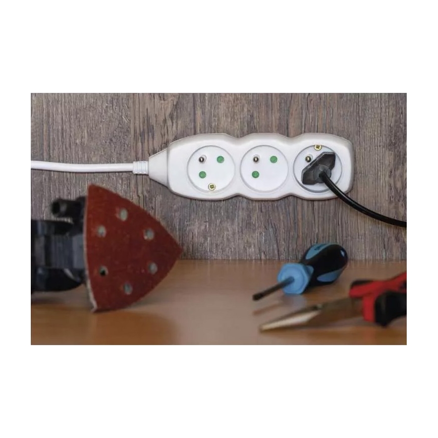 Cable de extensión 5Z 10 m blanco