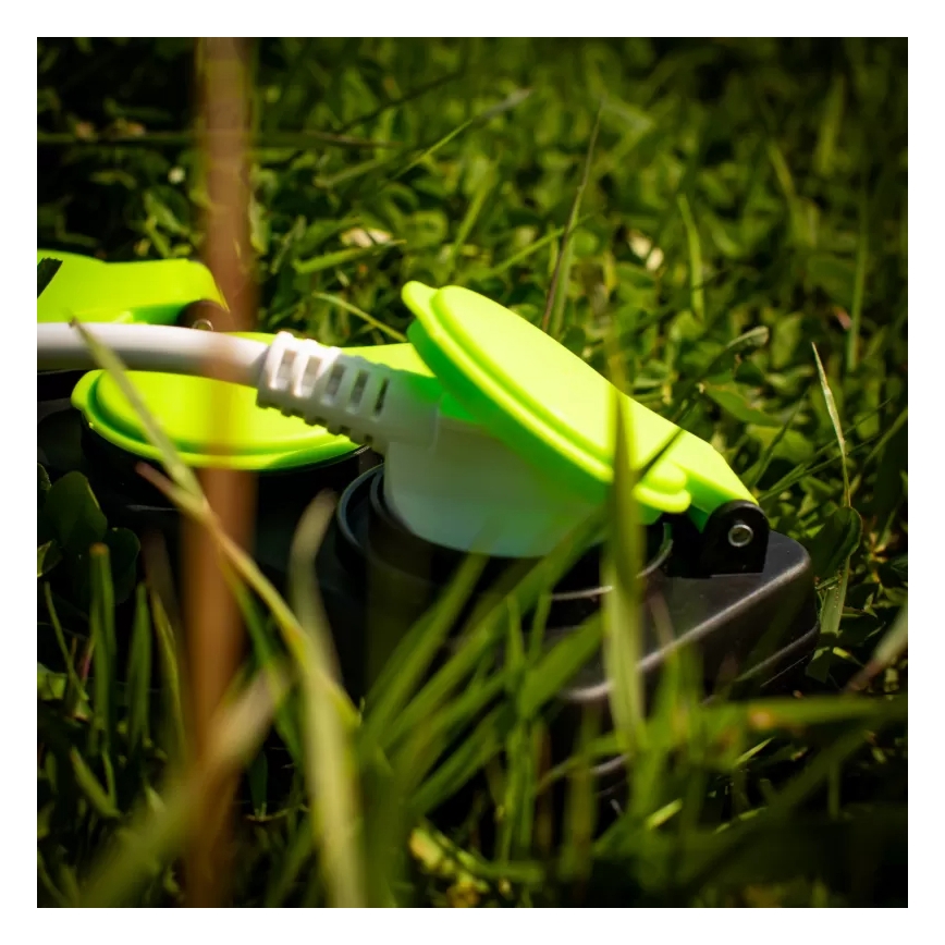 Cable de extensión con interruptor, 3 enchufes, 10 m, IP44