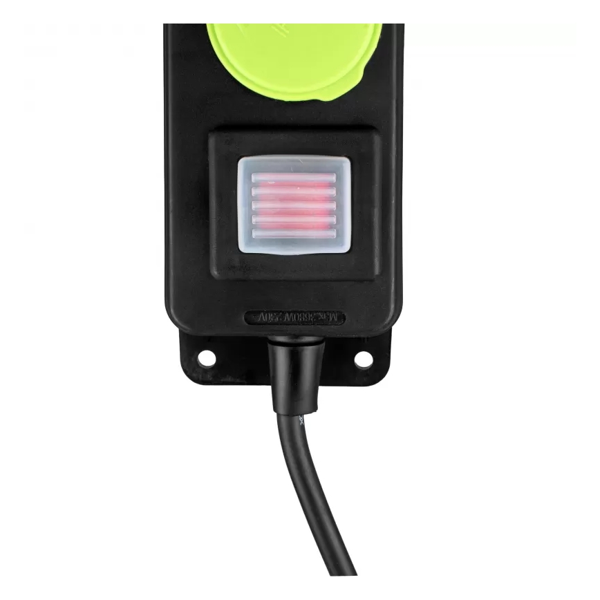 Cable de extensión con interruptor, 3 enchufes, 3 m, IP44