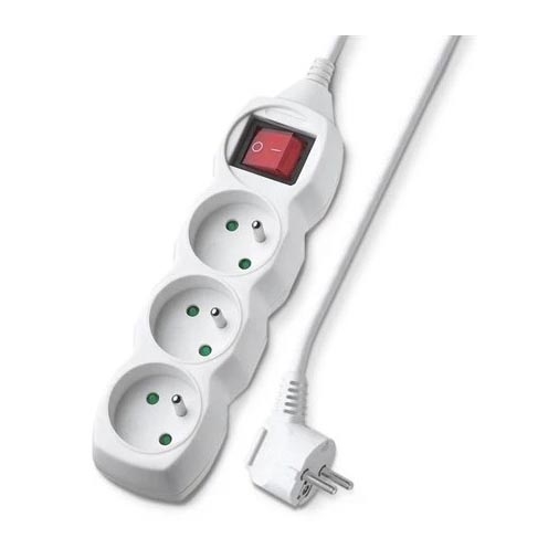 Cable de extensión con interruptor 3G 2m