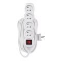 Cable de extensión con interruptor 4Z 10m blanco