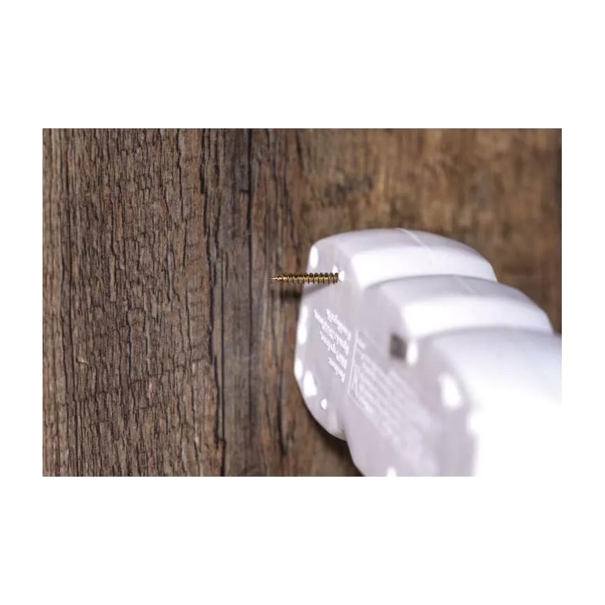 Cable de extensión con interruptor 4 tomas 5m blanco