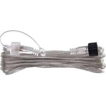 Cable de extensión para exterior para cadenas conectables, transparente, 10 m, IP44