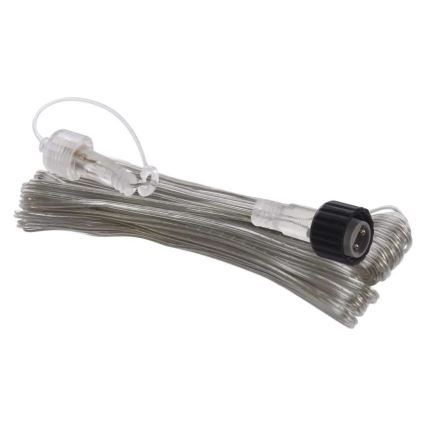 Cable de extensión para exterior para cadenas conectables, transparente, 10 m, IP44