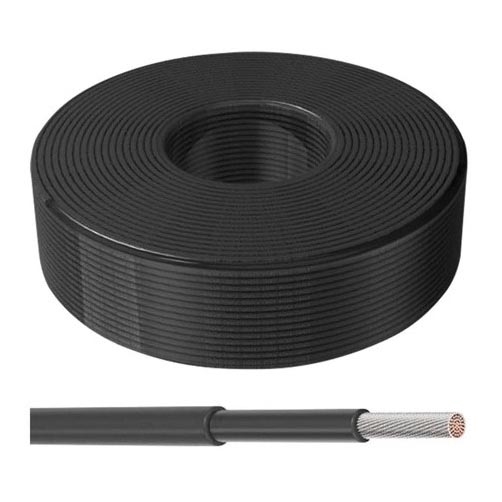 Cable solar 6mm² 1500V 100m IP65 negro