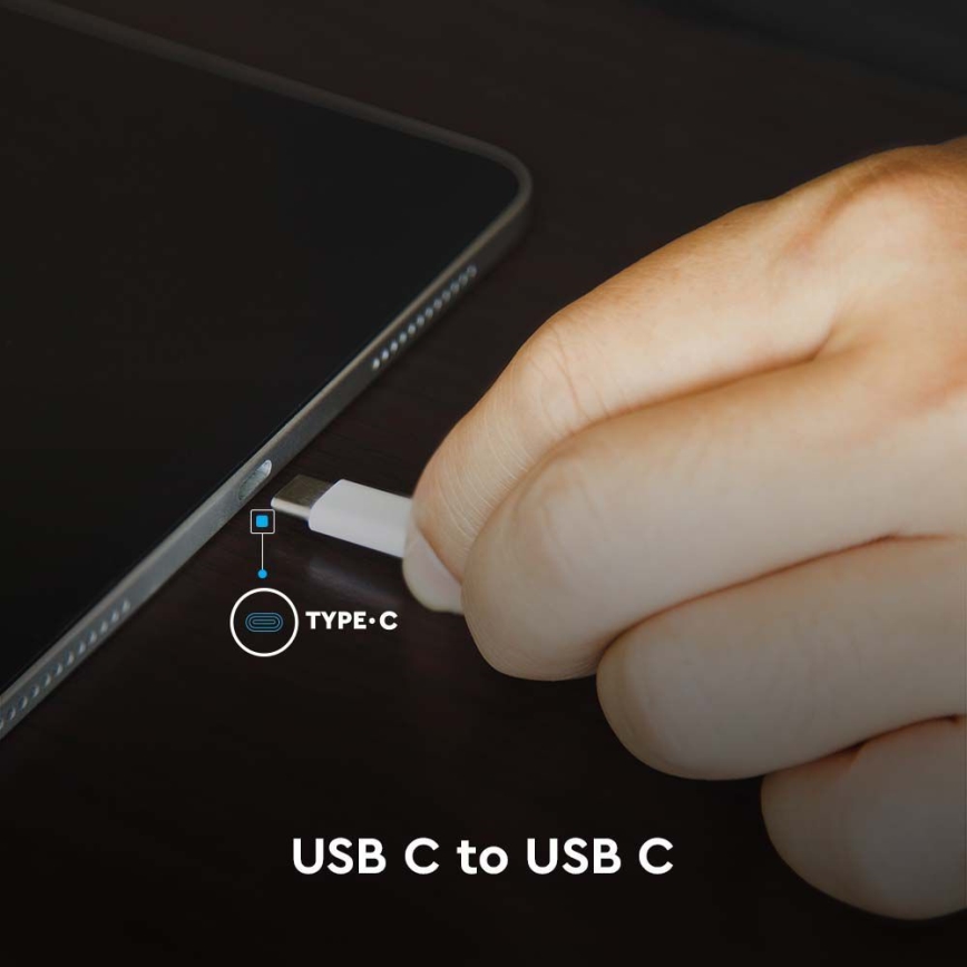 Cable USB-C con pantalla LED 100W 1m