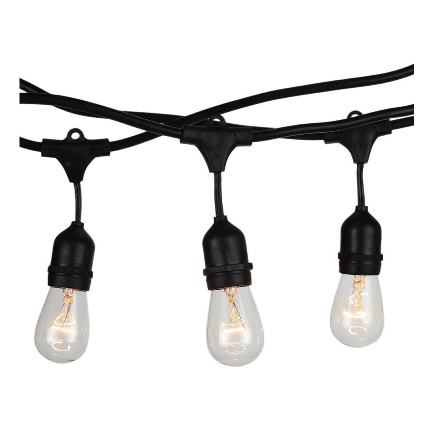 Cadena de exterior STRING 15m 15xE27/25W/230V IP54