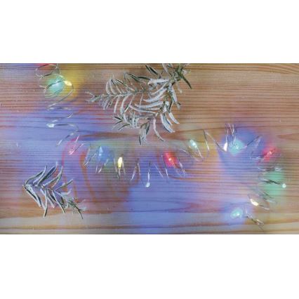 Cadena de luces de Navidad LED 20xLED/2xAA 2,4m multicolor